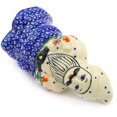 thumbnail image 2 of Polish Pottery 6½-inch Santa Clause Figurine (Spring Flowers Theme) Hand Painted in Boleslawiec, Poland + Certificate of Authenticity, 2 of 6