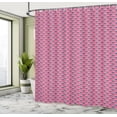 thumbnail image 4 of Ambesonne Floral Shower Curtain, Retro 70's Look Blush Flower, 69"Wx84"L, Pastel Pink Sea Blue, 4 of 4