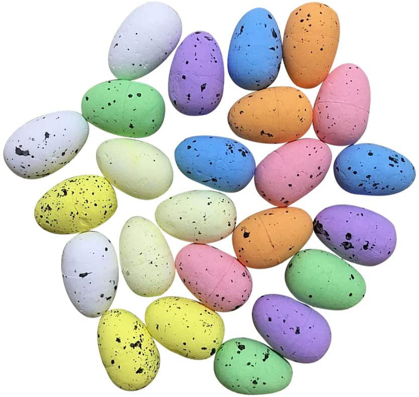 10/50Pcs Easter Artificial Imitation Plastic Quail Egg Children Toy Home Decor 