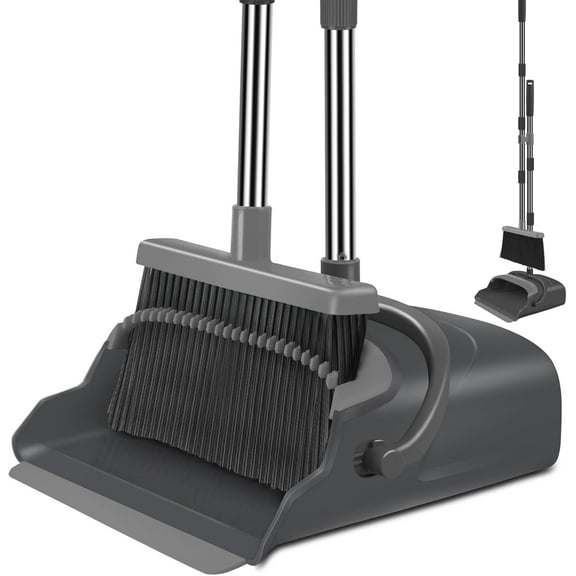 Upgrade the broom and dustpan set, the broom and dustpan combination set -gray