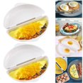 thumbnail image 5 of Microwave Omelette Maker Egg Omelette Maker Egg Tray Boiler Scrambled Eggs Maker Egg Boiler Fried Egg Poached Eggs for Microwave, Progressive, Microwaveable, Omelette Maker Kitchen Utensil 2PCS, 5 of 5