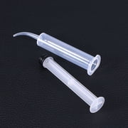 4pcs Disposable Dental Irrigation Syringe with Curved Tip for Dental Care