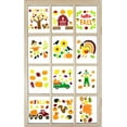 thumbnail image 7 of Serafina Home Thanksgiving Pilgrims Harvest Pumpkin Leaves Turkey Gel Window Clings, 7 of 7