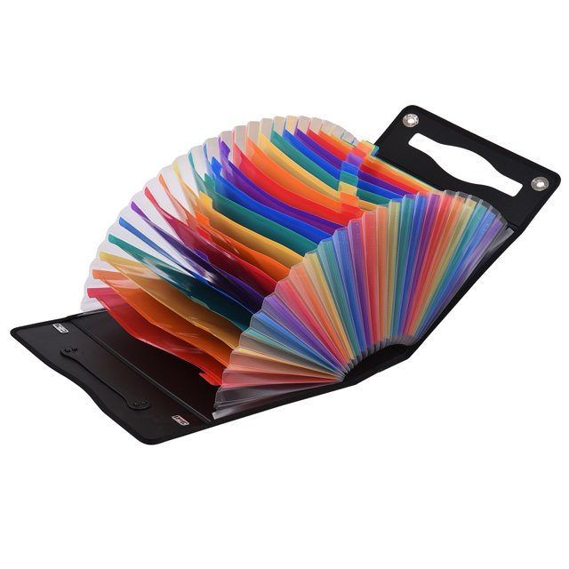 Organizador De La Carpeta De Archivos De Accordian Organizador 24 Caso De Archivo En Expansión De Bolsillos Con La Portada A4 Tamaño De La Letra Documento Organizador Rainbow