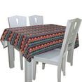 thumbnail image 2 of EREHome Red Orange Argyle Tablecloth 52x70 inches, 2 of 4