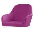 thumbnail image 2 of LEFU Silver Fox Velvet Fabric Stretch Chair Cover for Home Hotel Dining High Armchair, Elastic, Waterproof, Machine Washable, Multiple Colors Available, 2 of 7