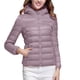 thumbnail image 1 of Parkas de manga larga para mujer, chaqueta acolchada de manga larga con capucha y cremallera, abrigo de plumón acolchado, tops de invierno con bolsillos, abrigo para mujer, 1 of 7