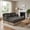 Khaki, variant on Homy Casa 2-Piece Modular Sofa Set with Ottoman, Upholstered Lounge Sectional Couch for Living Room, Apartment