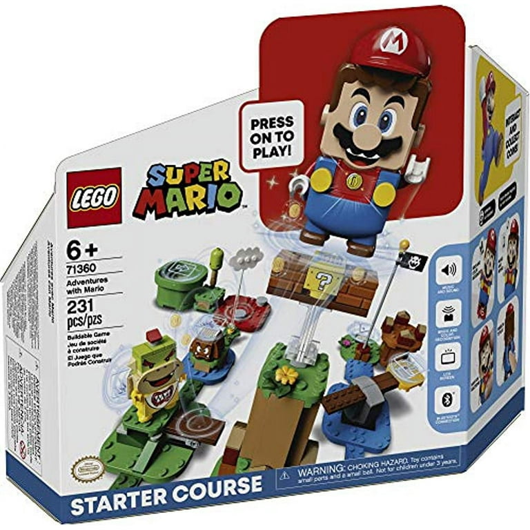 LEGO Super Mario Adventures with Mario Starter Course 71360 Building Kit,  Interactive Set Featuring Mario, Bowser Jr. and Goomba Figures (231 Pieces)  