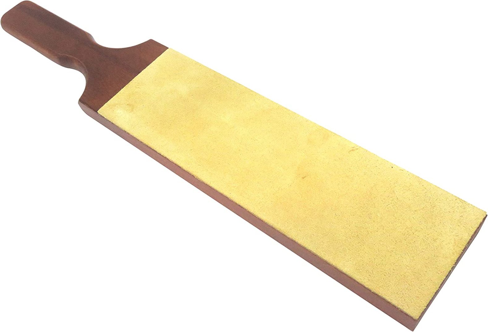 French Leather Strop Paddle 2Sided 3” x 10” Stropping Surface