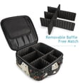 thumbnail image 4 of FORMRS Travel Makeup Bag Large Capacity Train Case Cosmetic Organizer with Adjustable Dividers, Happy Ghost, 4 of 8