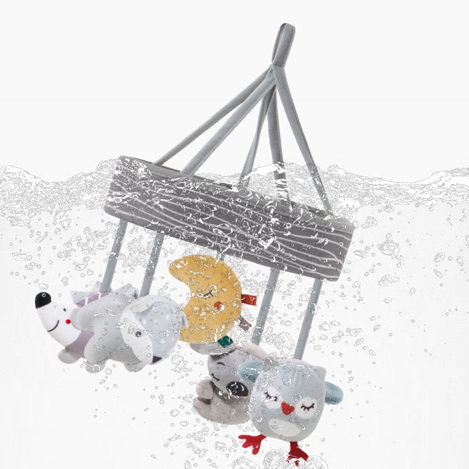 360 Rotating Crib Mobile with Soft Polyester for Visual & Calming Bedtime Comfort