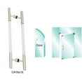 thumbnail image 4 of CRL CA18X18PS Polished Stainless 24-1/2" Overall Length Glass Mounted Ladder Style Pull Handle with Acrylic Semi-Inserts, 4 of 4