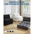 thumbnail image 4 of Yeshouse Sofá cama plegable 3 en 1, 190 x 87 x 22 cm, convertible individual con almohada y respaldo, portátil, para sala de estar y dormitorio, 4 of 8