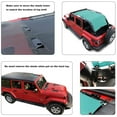 thumbnail image 3 of Shadeidea Jeep Wrangler Sunshade JL Unlimited 4 Door JLU Sun Shade (2018-Current) Top Front+Rear+Trunk-Tiff Blue Mesh Screen Cover UV Blocker with Grab Bag Storage Pouch-10 Years Warranty, 3 of 7