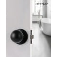 thumbnail image 4 of ( ) Matte Interior Door Knob with Lock for Bedroom/Bathroom Keyless Privacy Door Knobs for Bed/Bath by, 4 of 6
