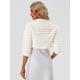 thumbnail image 4 of Chaqueta Corta para Mujer Allegra K Bolero Faux Fur Shrug Cárdigan blanco L, 4 of 5