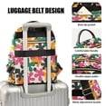 thumbnail image 3 of FORMRS Mini Backpack Purse for Women Travel Daypack Casual Shoulder Bag, Pink Floral Blooms, 3 of 7