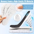 thumbnail image 2 of Cojín de masaje Insoles 4D Cloud para mujeres y hombres, color negro, 2 pares, 2 of 6
