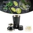 Thyme & Table Cocktail Shaker, Black Iridescent