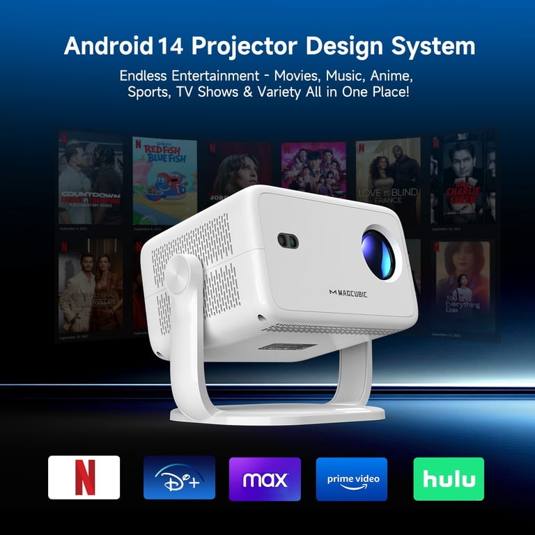Magcubic L018 8K Projector with WiFi 6 and BT5.4, Native 1080P