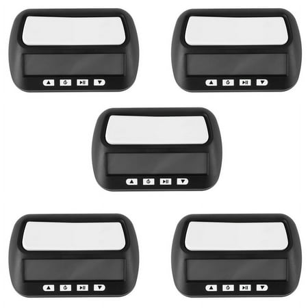 

5X Chess Clock Digital Chess Timer & Game Timer 3-In-1 Multipurpose Portable Professional Clock Black