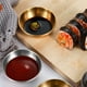 thumbnail image 4 of 6 platos de acero inoxidable para salsas y condimentos., 4 of 7