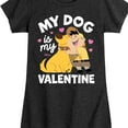 thumbnail image 3 of Disney - Up - My Dog Is My Valentine - Girls Youth Fitted Short Sleeve Graphic T-Shirt, 3 of 5