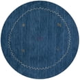thumbnail image 2 of Safavieh Himalaya Yvonne Solid Wool Area Rug, Blue, 6' x 6' Round, 2 of 10