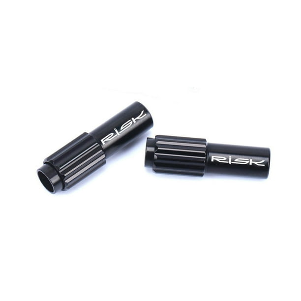 Naiovety 2 unids/pack RISK 4mm Cable en línea ajustador cambio de marchas Cable de freno ligero cambio conector regulador herramienta de Ciclismo Negro