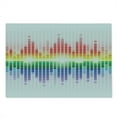 thumbnail image 2 of Music Cutting Board, Rainbow Digital Style Equalizer Amplifier Recording Equipment Night Club Disco Theme, Decorative Tempered Glass Cutting and Serving Board, Large Size, Multicolor, by Ambesonne, 2 of 5