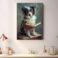 thumbnail image 4 of Miniature American Shepherd Decor Poster Unframe, Miniature American Shepherd Dog Canvas Wall Art, Dog Reading Book Canvas Print Painting Poster Wall Decor Dog Lovers Gifts, 4 of 6