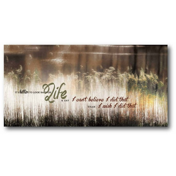 Beautiful life Gallery-Wrapped Canvas Wall Art, 12x24