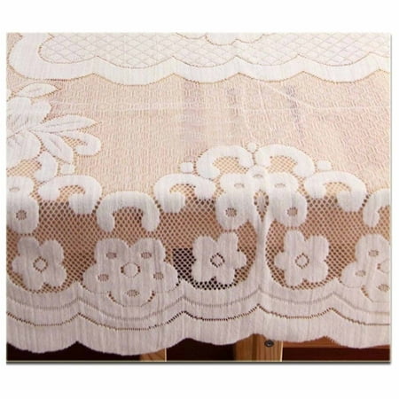 

Square Vintage Lace Tablecloth Lightweight Solid Tablecover for Dining Table Decoration 120*120cm A