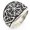 Steel color, variant on Totem Ring for Men Titanium Steel Vintage Mythology Style