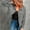 Gray, variant on MORTTIC Women's Solid Color Corduroy Long Sleeve Jacket, Casual Button-Up Coat with Flap Pockets, Lightweight Fall & Spring Jacket