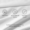 thumbnail image 2 of Sheetsnthings RV Sheet Set (Short Queen-Blue) 100% Cotton 300 Thread Count 4pc Camper Sheets, 2 of 4