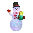 thumbnail image 2 of Muñeco de nieve de Navidad, colorido, giratorio, con luz LED, modelo inflable, muñecos soplados por aire, Juguetes, 2 of 5