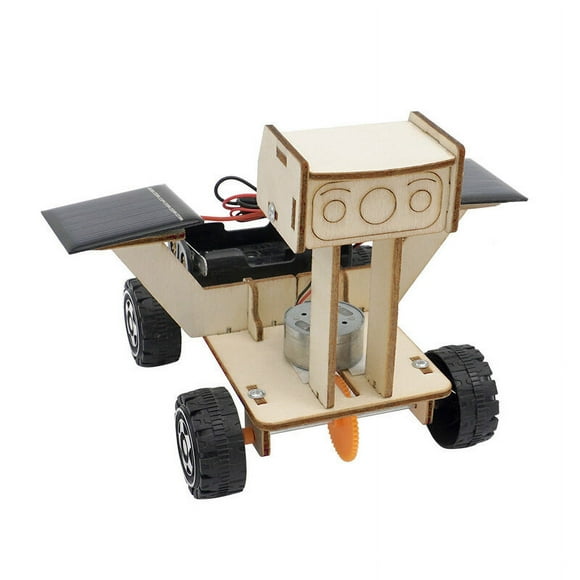 DIY STEM Solar Moon Rover Assembly Model Creative DIY Technology Handmade Material Educational Toys Physics