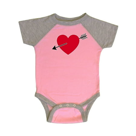 

Inktastic Valentines Day Heart Arrow Gift Baby Boy or Baby Girl Bodysuit