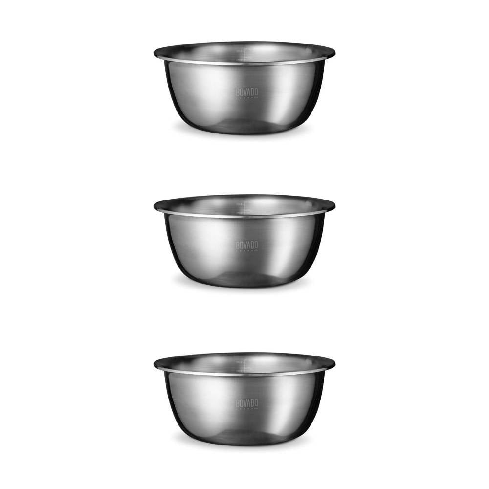 Stainless Steel Mixing Bowl 9.5 Qt HD Wide Flat NonSlip Bottom