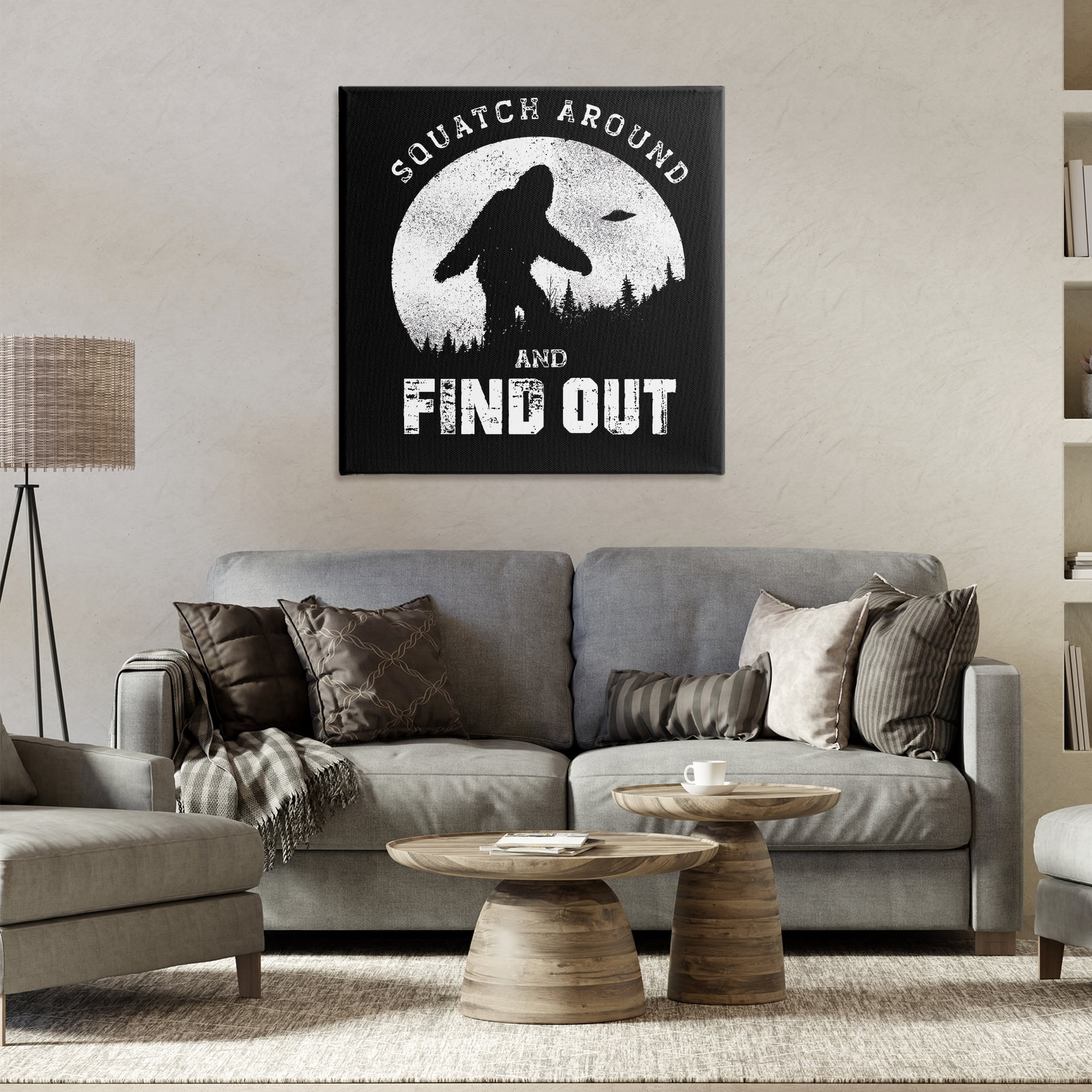 Stupell Industries Funny Mythical Monster Saying Novelty & Humor Painting Wrapped Canvas Art Print Wall Art, 30 x 30