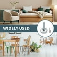 thumbnail image 3 of POWERTEC 8PK Threaded Leveling Feet with 3/8"-16 Threaded Inserts, Heavy Duty Adjustable Furniture Levelers with Large Nylon Foot for Cabinets, Benches, Tables & More (71189-P2), 3 of 7