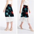 thumbnail image 4 of Snowflakes Chic Chiffon Beach Dress & Skirt Set for Women - for Summer Days at the Beach, 4 of 6
