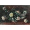 thumbnail image 3 of Alexander Theobald Van Laer 18x13 Black Modern Framed Museum Art Print Titled - Still Life with White Roses, 3 of 5