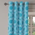 thumbnail image 3 of Ambesonne Aqua Grommet Curtain, Greek Meander Mosaic Tile, 50" x 63", Blue Green White, 3 of 6