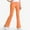 Orange-02, variant on Sentuca Girls Flare Leggings High Waist Bell Bottom Pants Yoga Casual Clothes for Kids