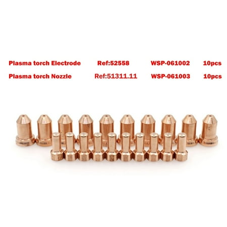 

20pcs 52558 Plasma Cutting Torch Electrode Tips 51311 fit PT80 IPT-80