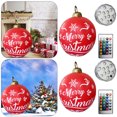 thumbnail image 4 of 2 Uds 60cm Inflable Navidad PVC Resplandor Fiesta Nuevo (letra 2) Rojo, 4 of 5