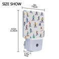 thumbnail image 4 of People Skiing in The Snow LED Night Light with Smart Sensor Plug Into Wall Dusk to Dawn 2 packs, 4 of 7